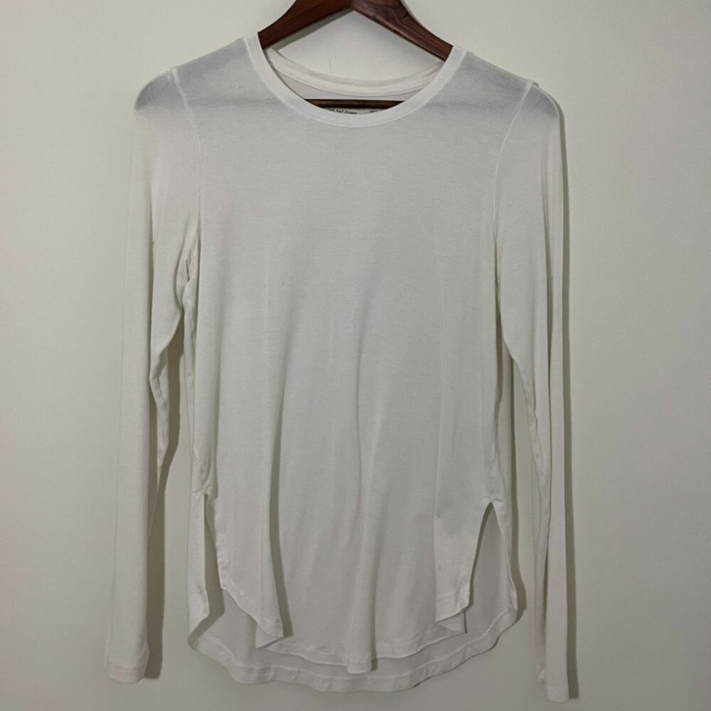 Abercrombie and Fitch Crew neck Layering Long-sleeve Tee - White S